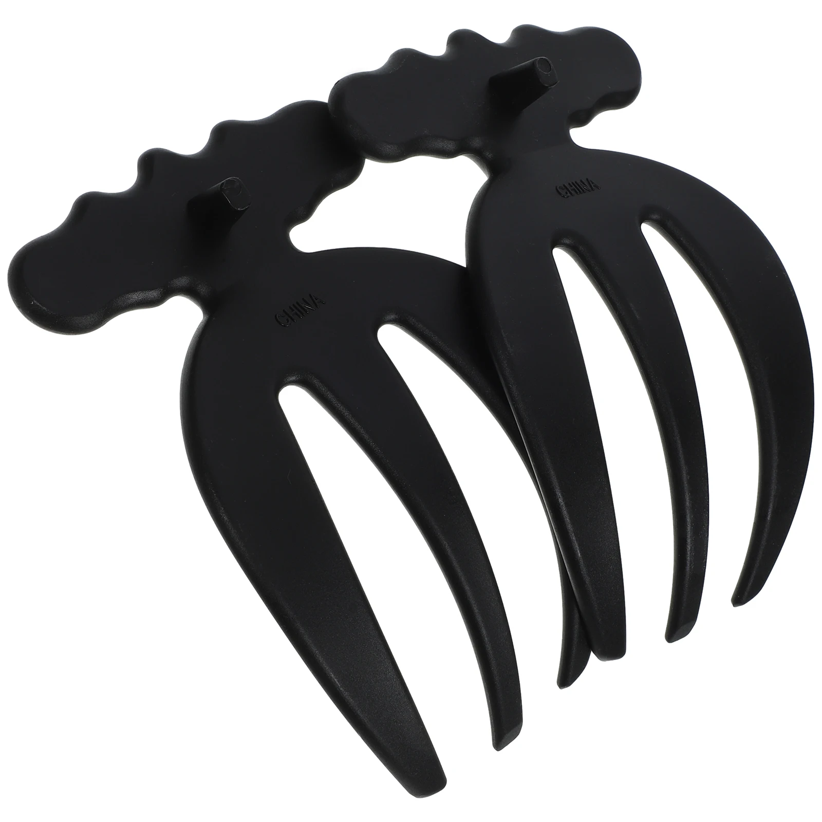 

Salad Mixer Tools Fruit Forks Stainless Steel Tongs Making Serving Utensils Claw Small Starters