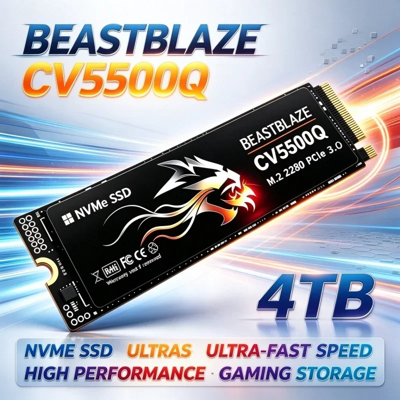 CV5500Q M.2 2280 PCIe3.0 X4 NVMe SSD TLC 3D NAND 500GB/1TB/2TB/4TB High Speed Internal Gaming SSD For Laptop Desktop