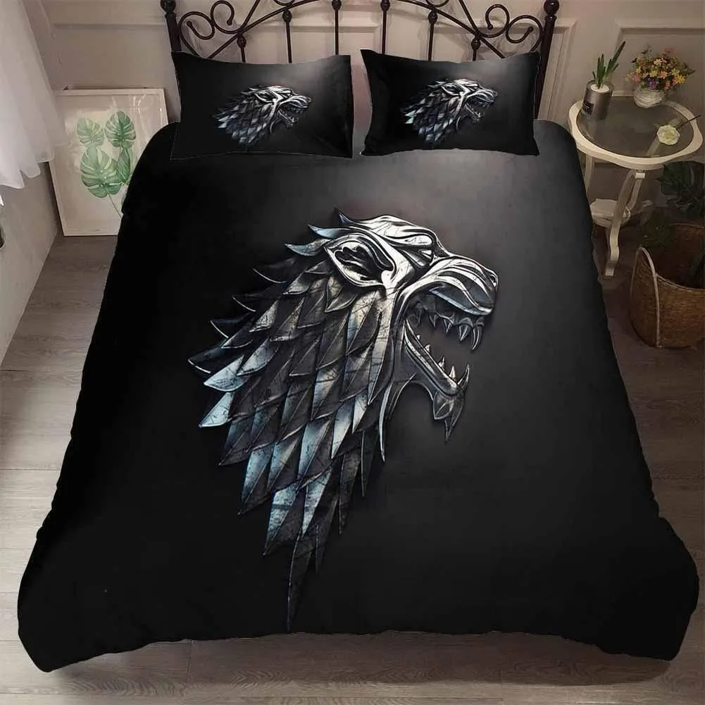 Game of Thrones Duvet Cover Pillowcase Bedding Set Adult Boy Girl Bedroom Decoration Children Gift Single Double King Size
