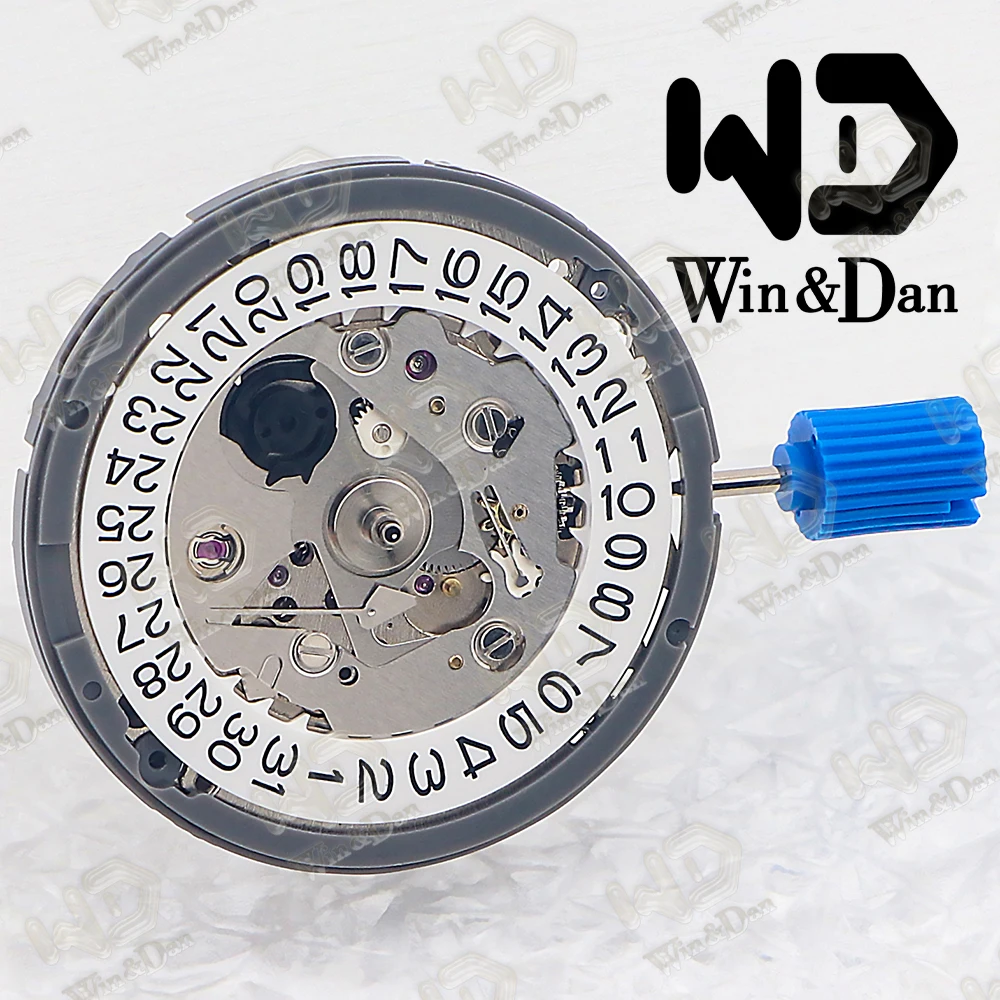 Win & Dan NH35/NH35A joyería genuina 24 movimiento mecánico automático de alta precisión fecha blanca 3 en punto Accesorios de reparación de relojes