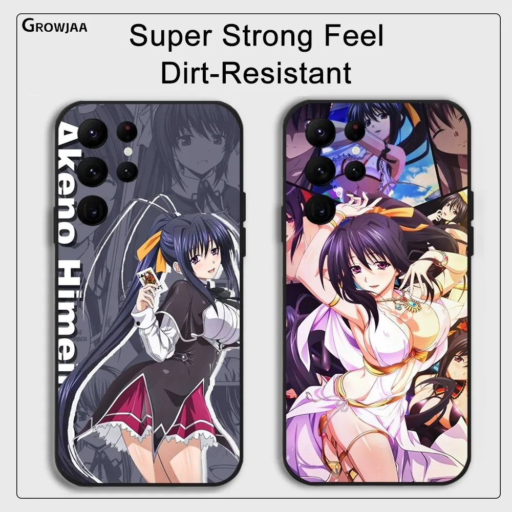 H-High School DxD Phone Case for Samsung Galaxy S24 Ultra S22 S23 Ultra S21 S20 Protective Silicone Funda Black Phone Case