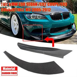 2 Pcs Carbon Fiber Car Front Bumper LipSide Splitter Spoiler Canards Body Kit ForBMW E90 Sedan /E92 Coupe/E93Convertible M3