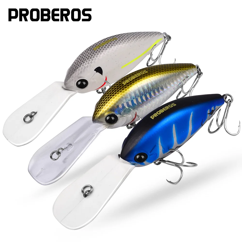 Proberos 12,5 cm 24,5 g Minnow-Forellen-Angelköder, harter schwimmender Wobbler, Kurbelköder, Jerkbait, künstlicher Bass-Forellen-Angelköder