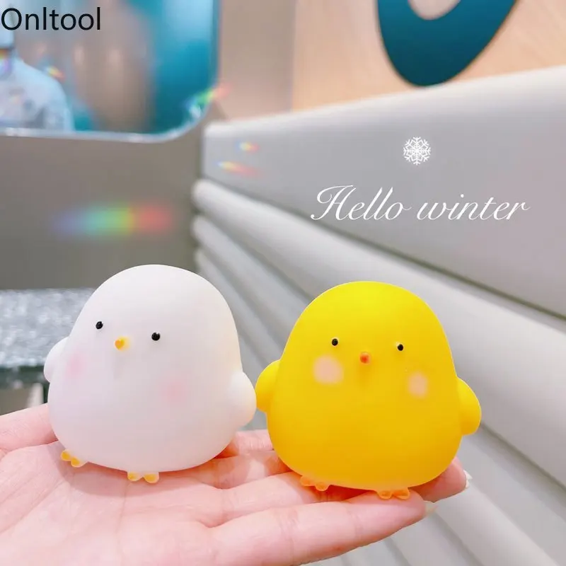 Cute Chick Night Light Bedroom Decoration Cartoon Animal Night Light Christmas Gifts For Kids Room Bedside Sleeping Lamp