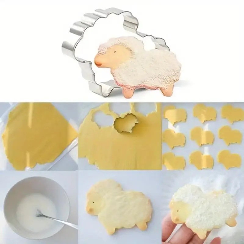 New Sheep Goat Baby Cookie Cutter Biscuit Mould Baking Tool Cake Decor Pastry Shop Cooking