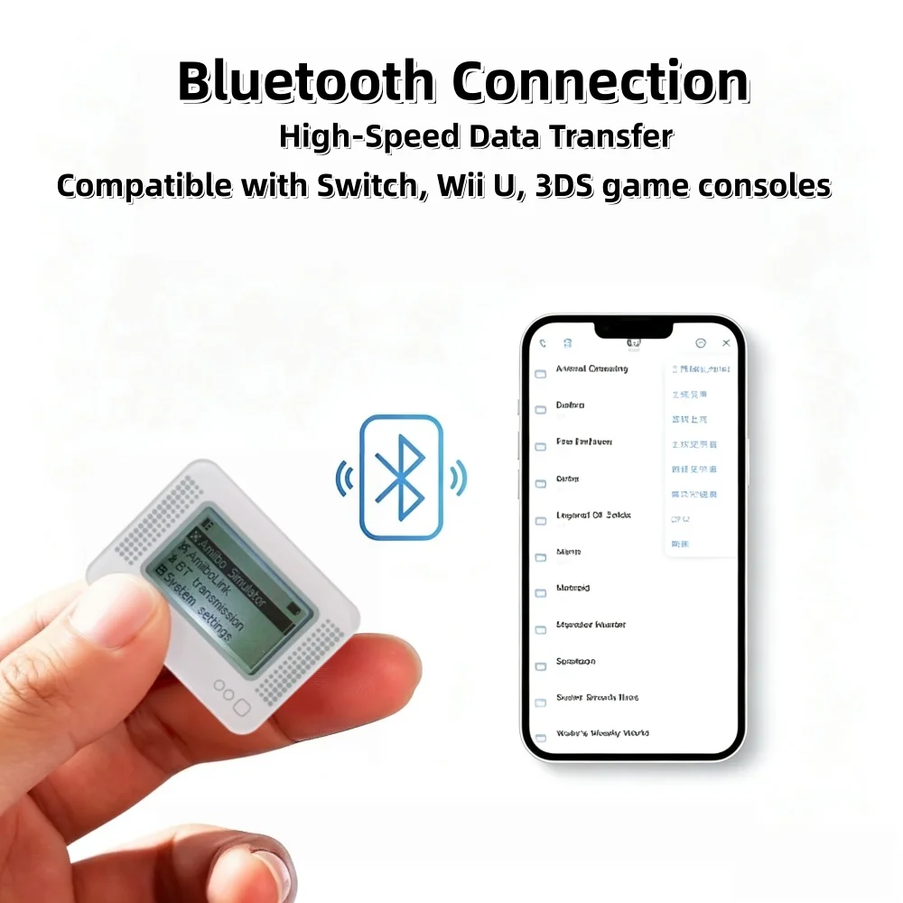 For Amiibo NFC Pixl Emulator Simulator Chargeable Bluetooth Intelligent Simulator for Switch2/Switch WiiU 3DS Game Accessories