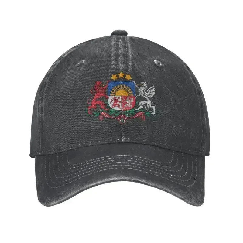 Fashion Unisex Cotton Coat Of Arms  Latvia Baseball Cap Adult Adjustable Dad Hat for Men Women Outdoor