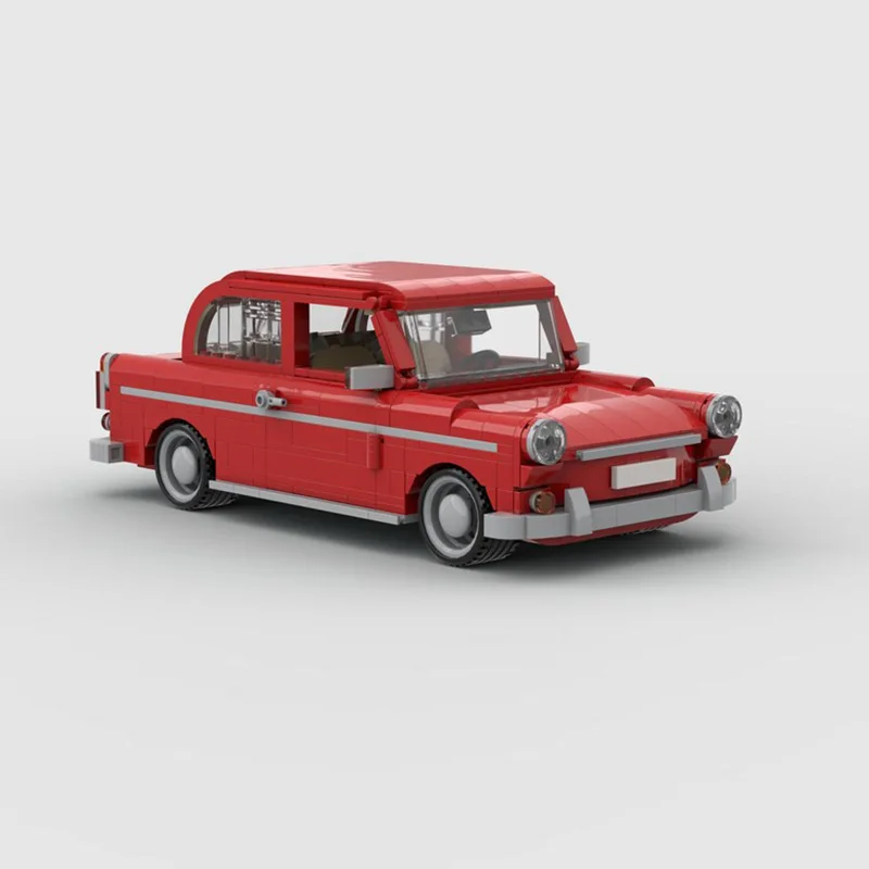 Modello di auto da corsa di velocità MOC Mattoni da costruzione Typ 3 1600 L Rosso Famiglia Auto Tecnologia modulare Regali di festa per bambini Assemblare giocattoli