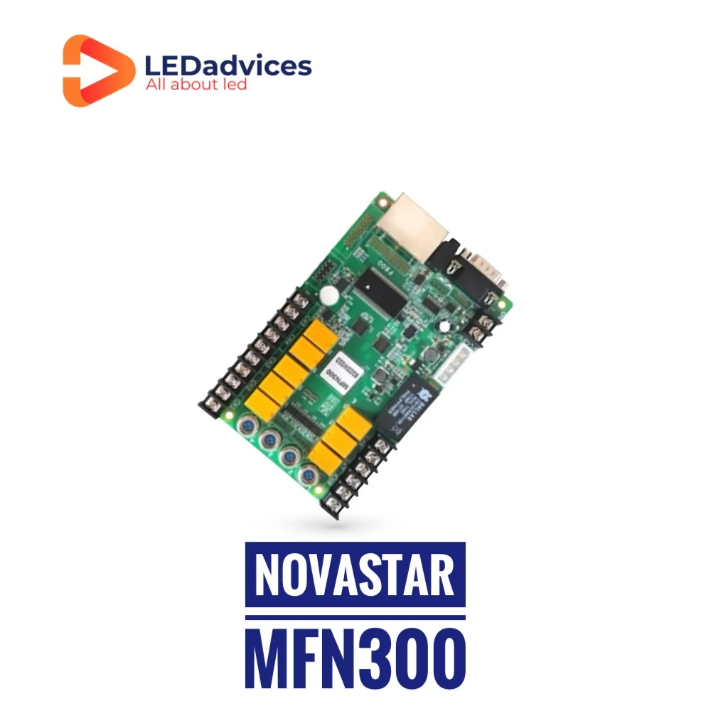 Novastar-interruptor de alimentación de tarjeta multifunción MFN300, conexión de Sensor, salida de Audio, pantalla LED, accesorios