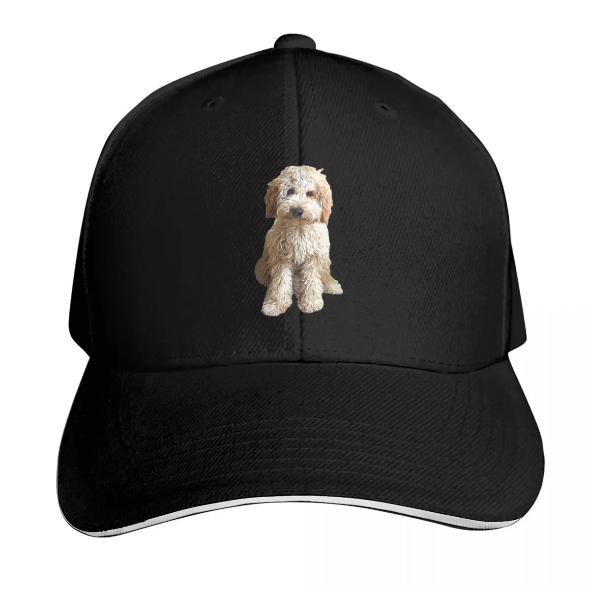 Labradoodle Cute Puppy Dog Baseball Cap Streetwear Hip Hop Trendy Vintage Retro Embroidered Lightweight Packable