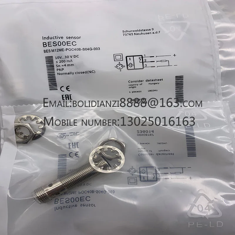 

New Proximity Switch SenSor BES M12MG-POC80F-S04G BES004K One Year Warranty Spot Goods