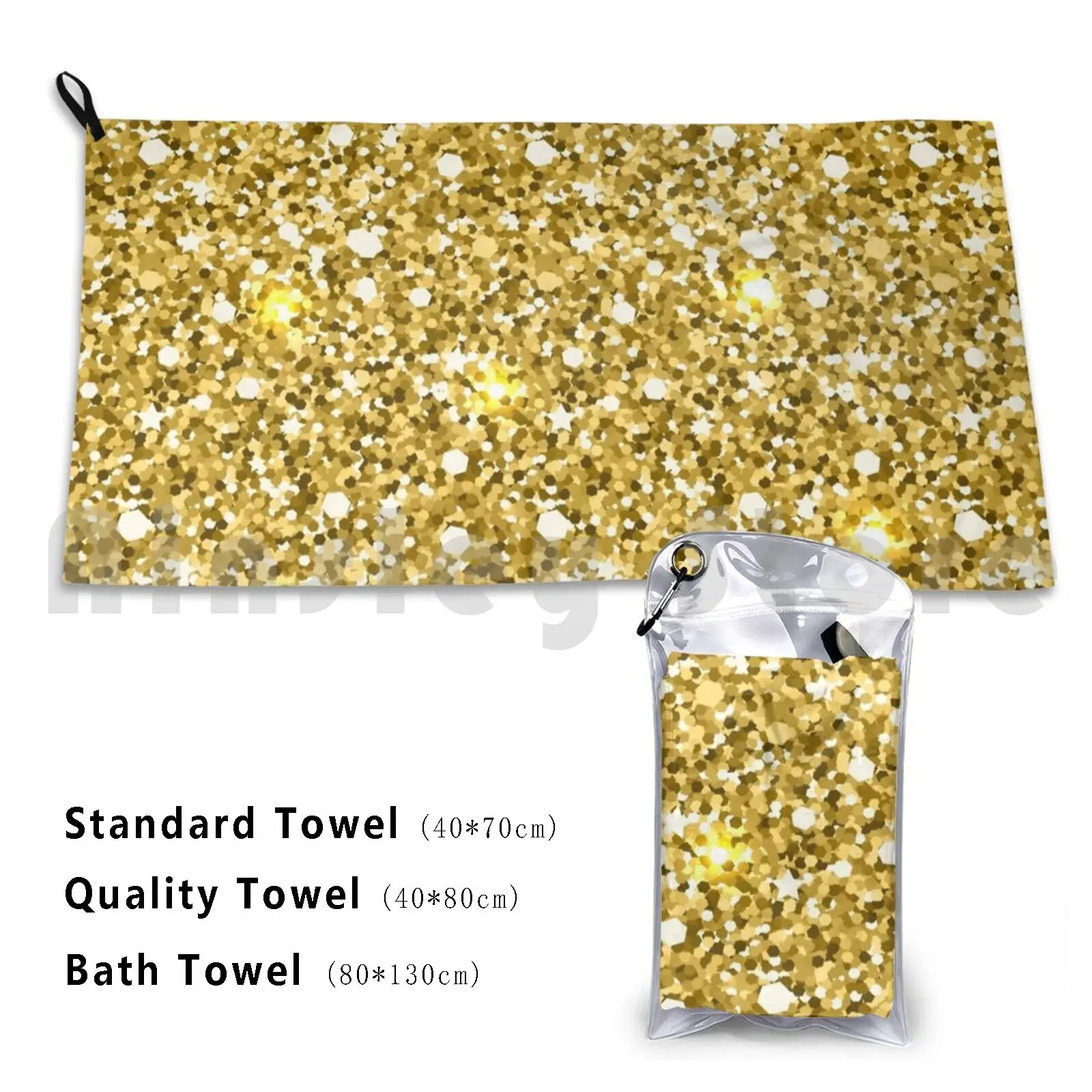 Gold Glitter Bath T… - image