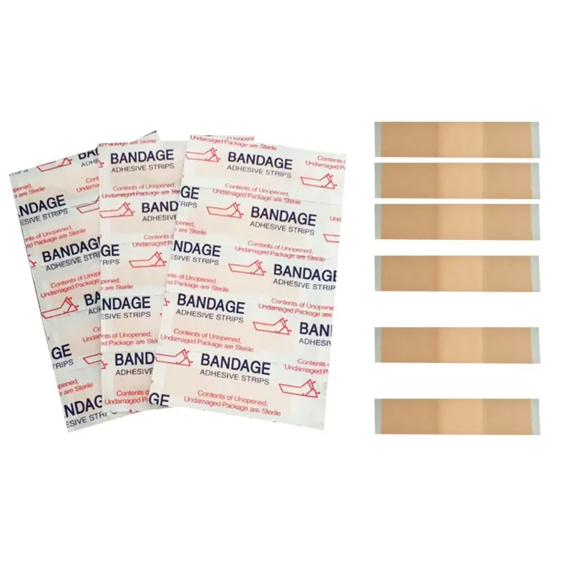 

100pcs/set Mini Band Aid Finger Joint Patch PE Waterproof Medical Strips 10x40mm Small Wound Plaster Dressing Adhesive Bandages