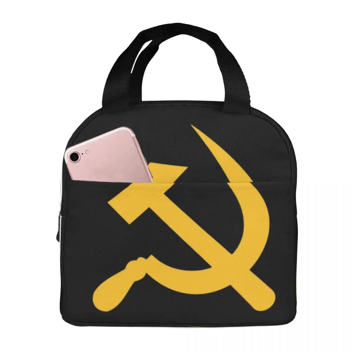 

CCCP Star - Soviet - Union USSR Lunch Bags Insulated Bento Box Lunch Tote Leakproof Picnic Bags Cooler Thermal Bag for Girl
