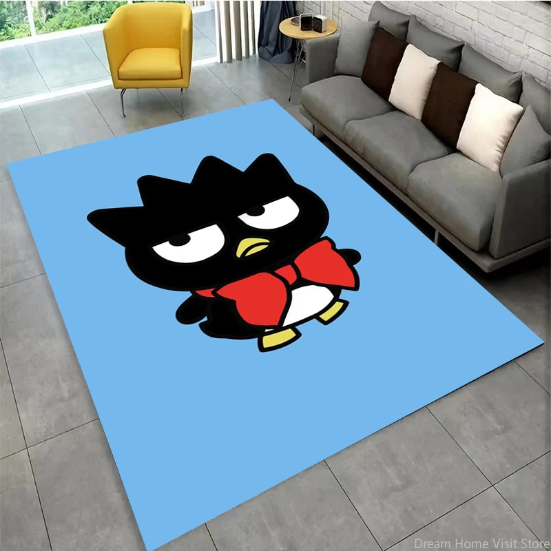 

MINISO Sanrio Bad Badtz-Maru Pattern Printed Rugs Carpets For Living Room Bathroom Decoration Sofa Bedroom Non-Slip Kitchen Mats