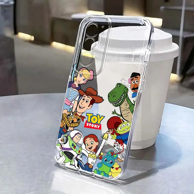 

Disney Toy Story Art Phone Case For OPPO A11 A16 A55 A56 A57 A72 A52 A73 A74 A54 A76 A78 Find X5 X6 X7 Ultra Pro 5G Transparent