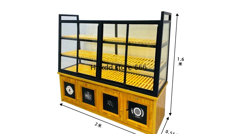 Bread Counter Zhongdao Side Cabinet Display Side Island Cabinet Glass Sliding Door Display Display Shelf