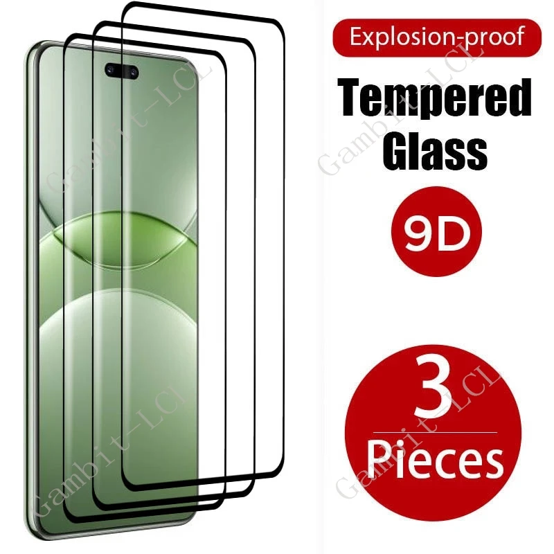 

3PCS 9H 3D Curved Tempered Glass For Huawei Nova 13 Pro ON Nova13Pro Nova13 13Pro MIS-AL00 6.76" Screen Protector Cover Film