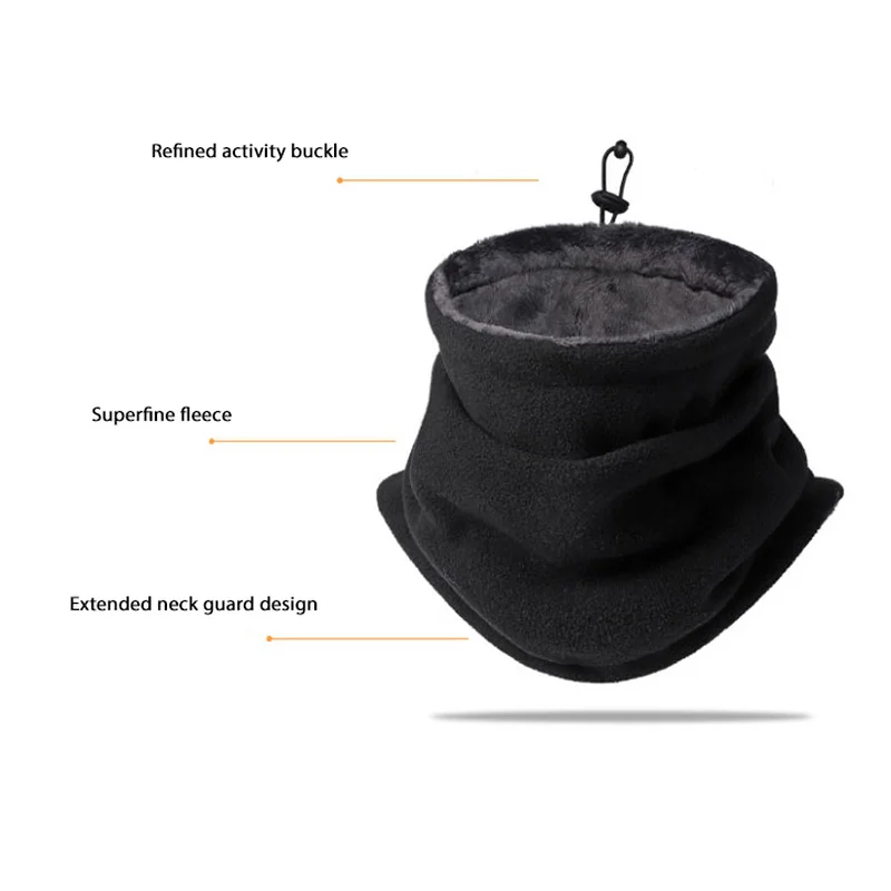 الشتاء الرقبة أدفأ الحراري الصوف دراجة نارية سميكة أنبوب الجراب الوجه وشاح يندبروف الرجال النساء باندانا الدراجات في الهواء الطلق عقال #3