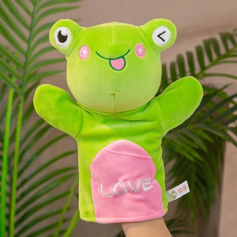 Marioneta mano animales para padres e hijos, marioneta dedo felpa, juguete educativo, 15UB