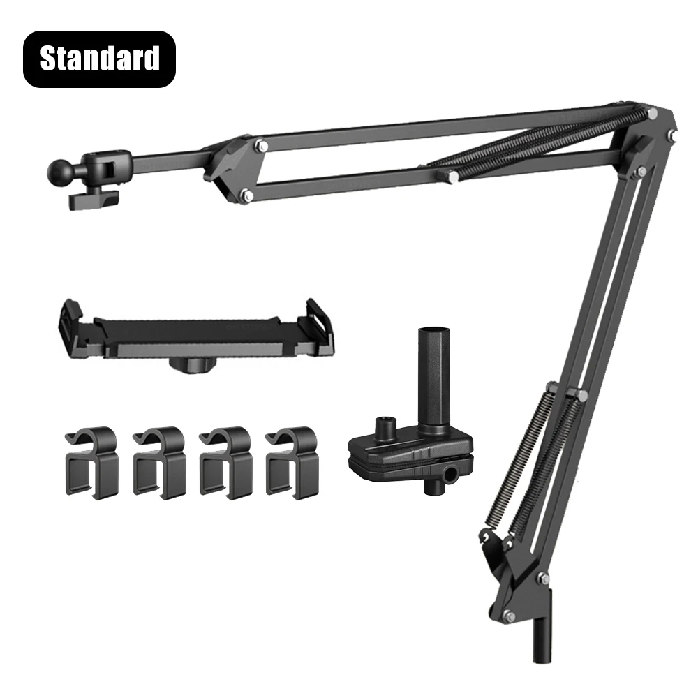 Tabletstandaardhouder voor bed Draaibare telefoonstandaard voor 4-12,9" iPad Pro Samsung Tab Xiaomi Pad Tablet Verstelbare houder Lange arm