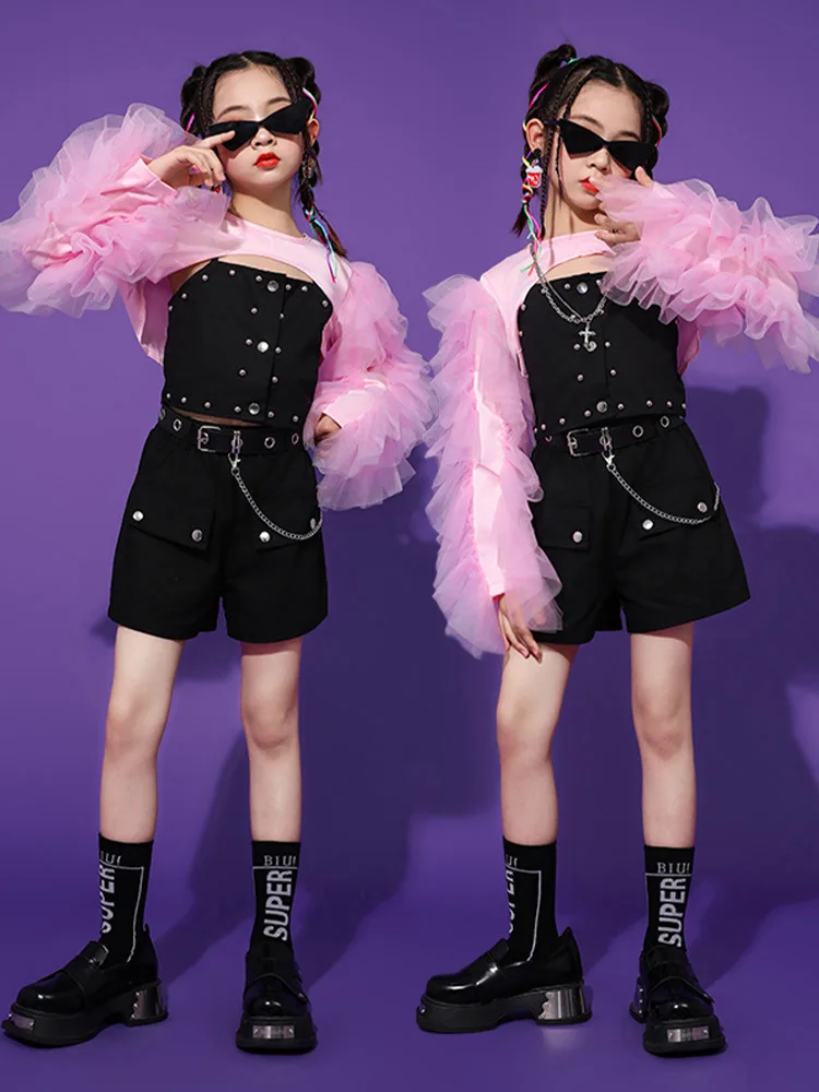 K-PoP-Vêtements Hip Hop Jazz pour Bol, Défilé Écologique, Costume de Défilé, Vêtements de brevJazz pour Enfants