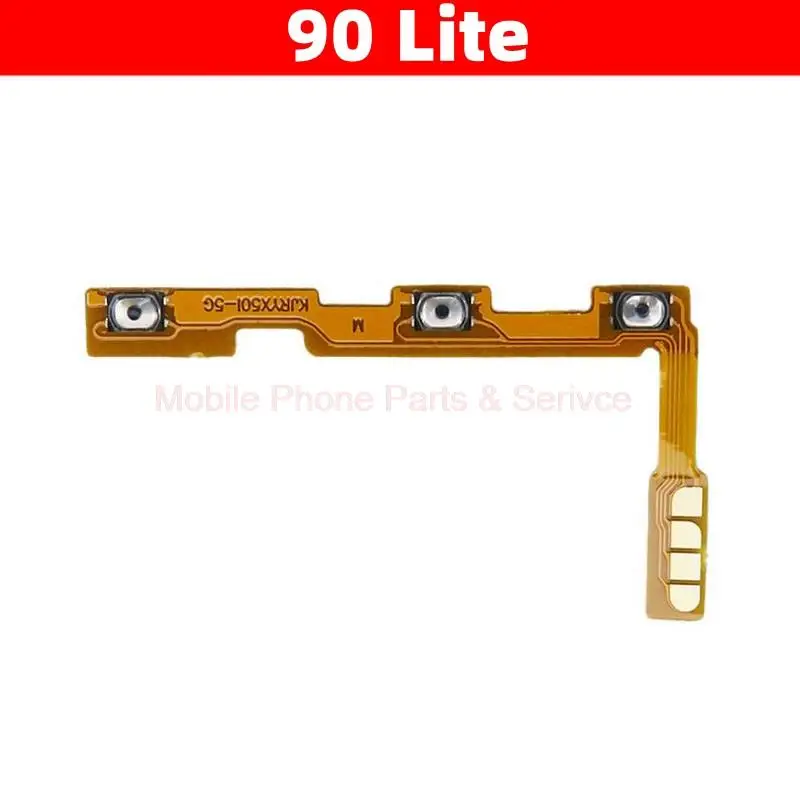 For Honor 90 Lite CRT-NX1 Side Button Key Flex Cable Power + Volume Switch Flex Cable Smartphone Replacement Parts