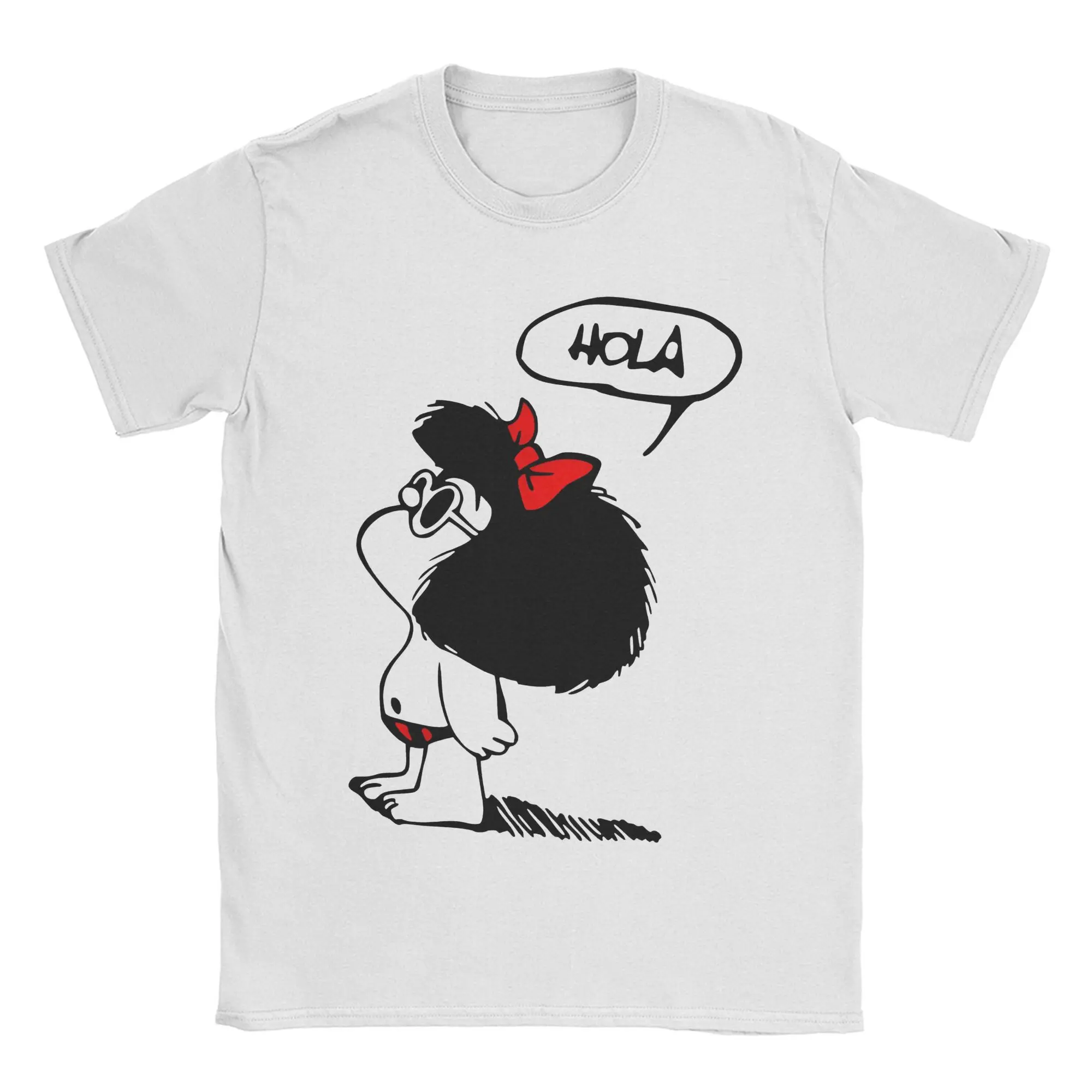 Mafalda Graphic Printing T Shirt for Men Women  Cotton  Tee Shirt Clothes