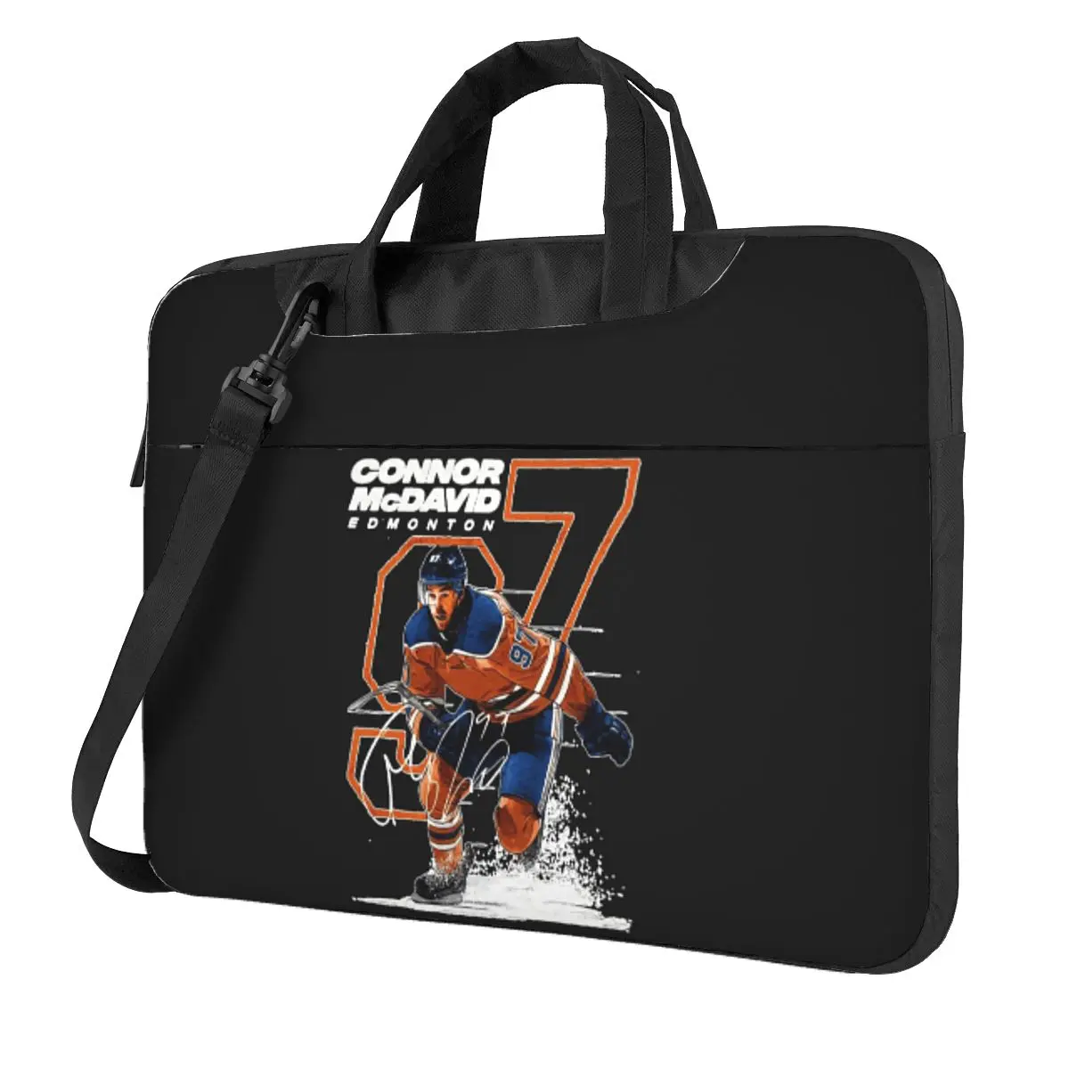 

Connor McDavid 97 For Edmonton Oilers Fans Crossbody Laptop Bag Case Computer Bag 13 14 15.6 Inch Notebook Pouch for Macbook Pro