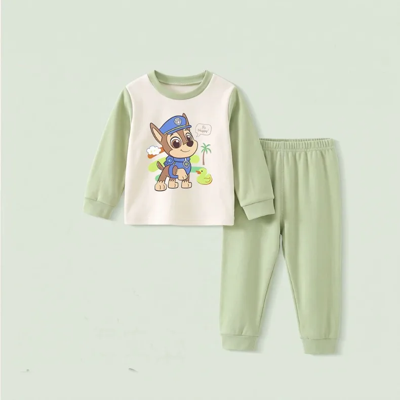 2026 Herbst Winter Mädchen und Jungen Verdickte Warme Langarm-Hauskleidungssets Kinder Weiche Bequeme Schlafanzüge Kinder-Pyjama-Set Neu – Detail 8
