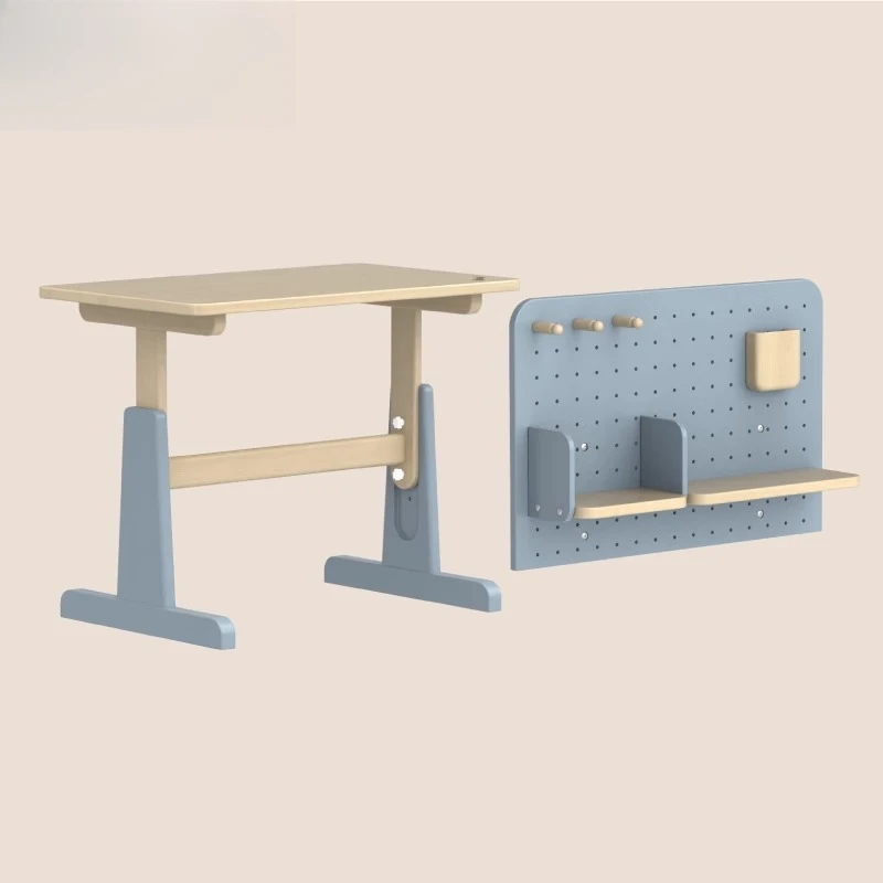 

Solid wood children's study table
