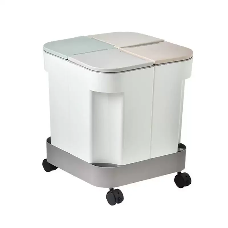 Recycling Garbage Bin Kitchen Storage Box Trash Can Garbage Sorting Bin With 4 Compartments