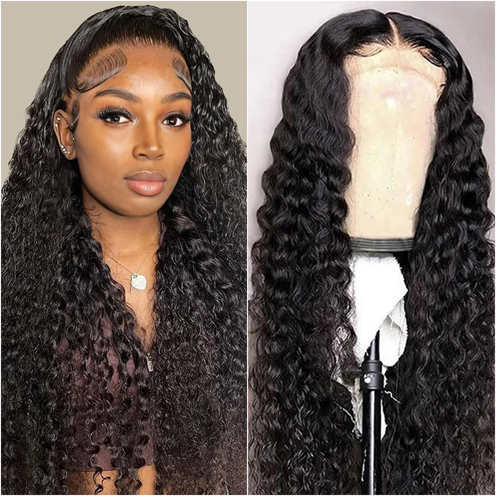 

Парик с глубокой волной и плотностью 200%, с HD-кружевной передней частью 13x6, кудрявый парик из натуральных человеческих волос 7x6 для женщин, бразильский, с предварительно выщипанным кружевом 360