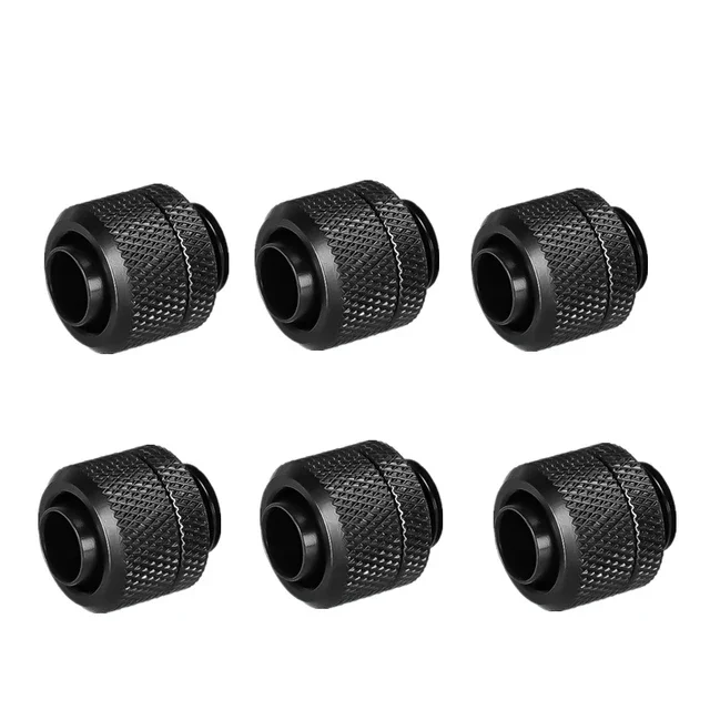 8pcs/lot OD13MM/16MM Soft Fitting For (3/8'' - 1/2'') or (3/8'' - 5/8'') PC Water Cooling Tubing Hand Compression Connector