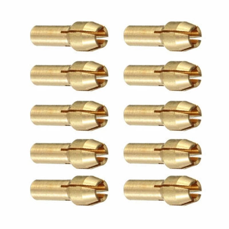 

Kit Collets Milling For Rotary grinder Attachment Set Accessories 10pcs 0.5mm-3.2mm 4.8mm shank Metal Chucks Bits Useful