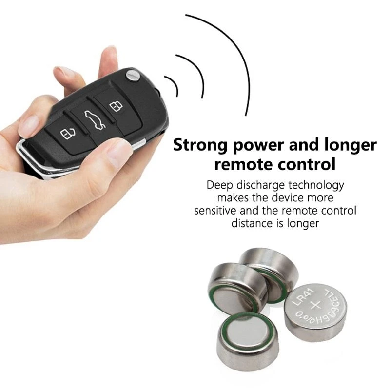 E8BA 10 조각 LR41 리모콘 용 알칼리 배터리 AG3/192/GP192A 교체