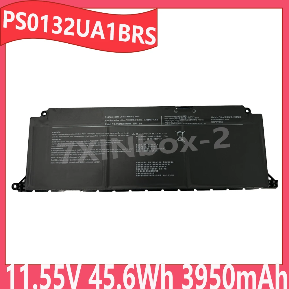 PS0132UA1BRS 11.55V 45.6Wh 3950mAh Laptop Battery For Toshiba dynabook  PS0132NA1BRS 31CP5/78/66