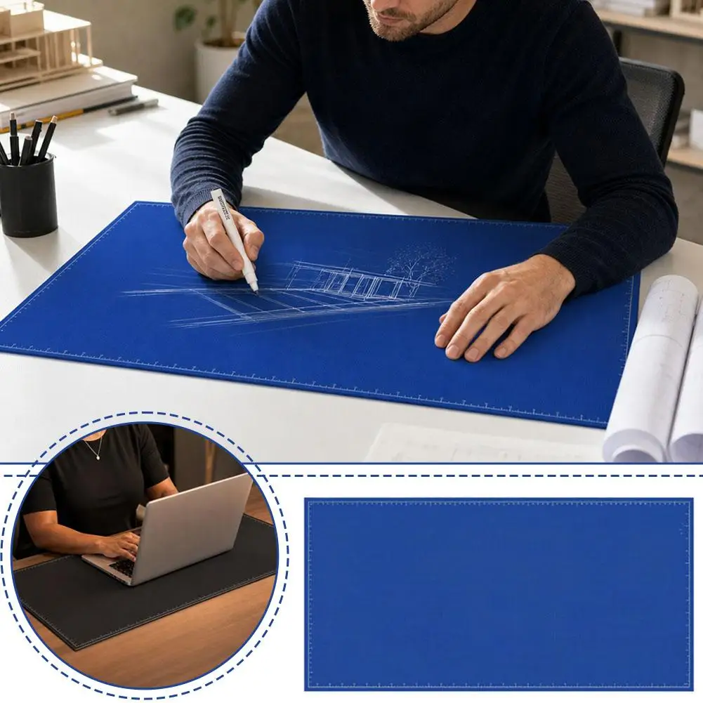 Reusable Writing Desk Mat / Dry Erase Desk Mat / Silicone Whiteboard Desk Pad / Rounded Corners Writing Desk Pad Home Office