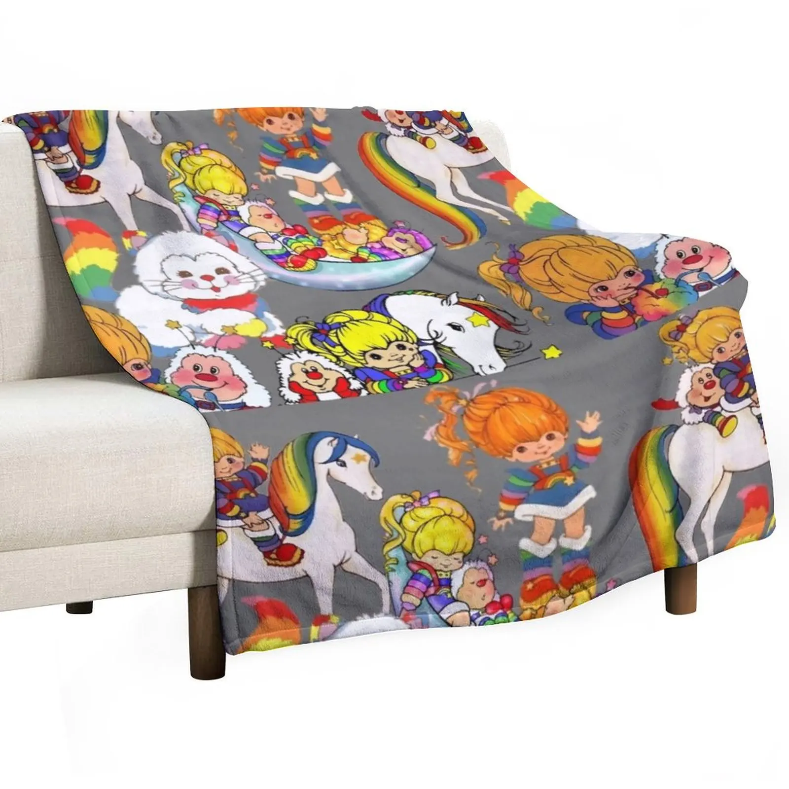 

rainbow briterainbow briterainbow briterainbow brite Throw Blanket Soft Cozy Blanket for Pet Kids Adults