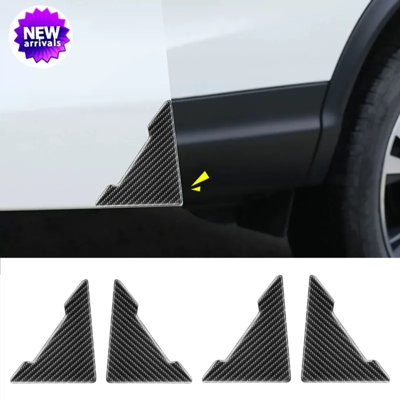 Universal Car Door Anti-collision Stickers Carbon Fiber Door Corner Anti-scratch Protection Door Paint Surface Guard