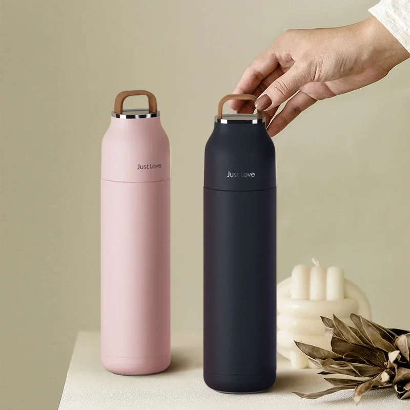 

Customized Logo Rubber Coating 17oz 500ml Double Wall Vacuum Insulated Thermos Flask Stainless Steel Bottle