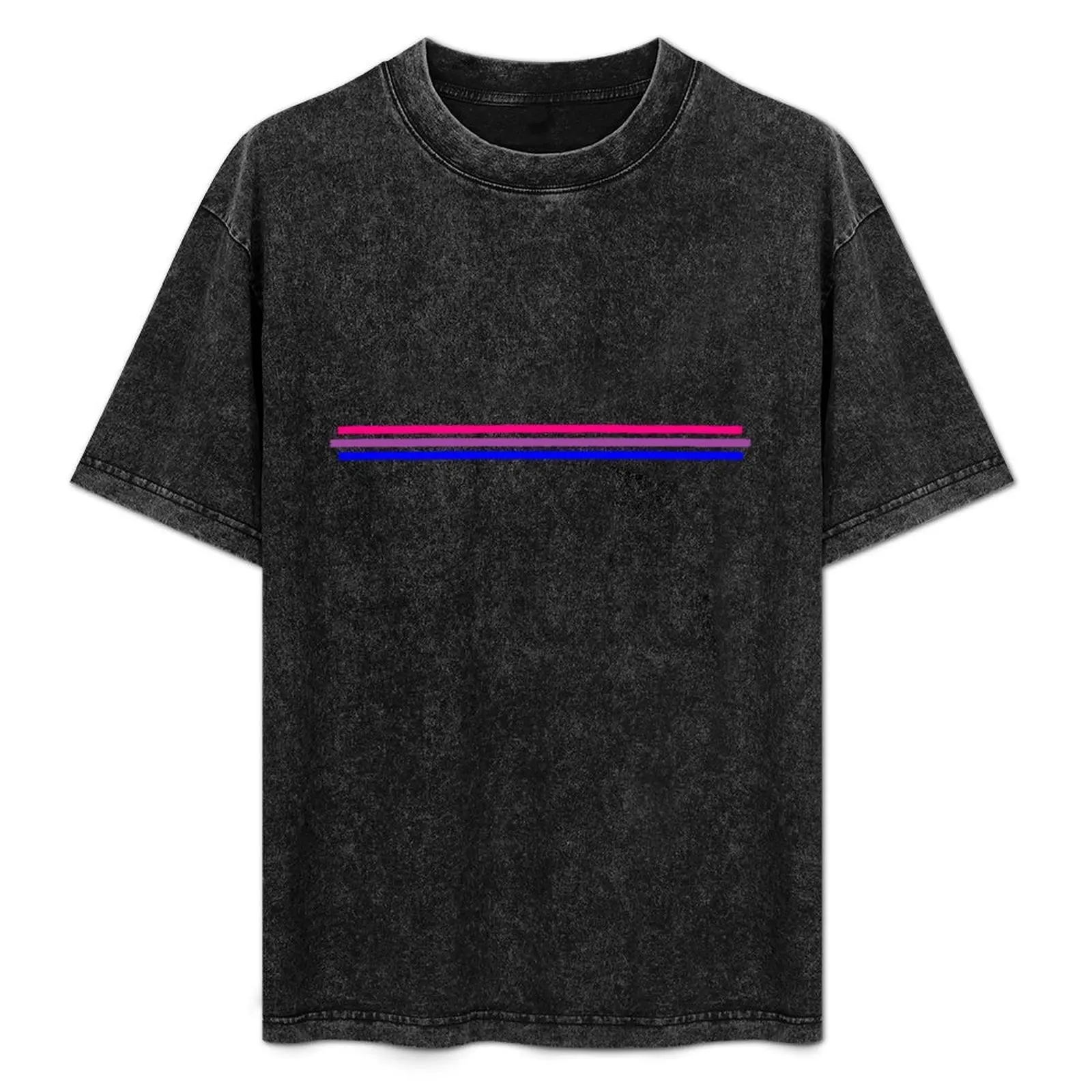 Bisexual Pride Horizontal Stripes T-Shirt tops kawaii clothes sweat shirts, men