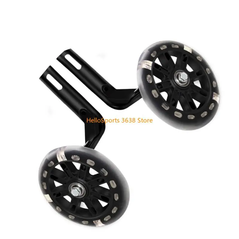 

A52F 1PAIR BIKES MUTES MUTES FLASHS Вспомогательные велосипедные велосипеды Практические стабилизаторы велосипедов колеса для