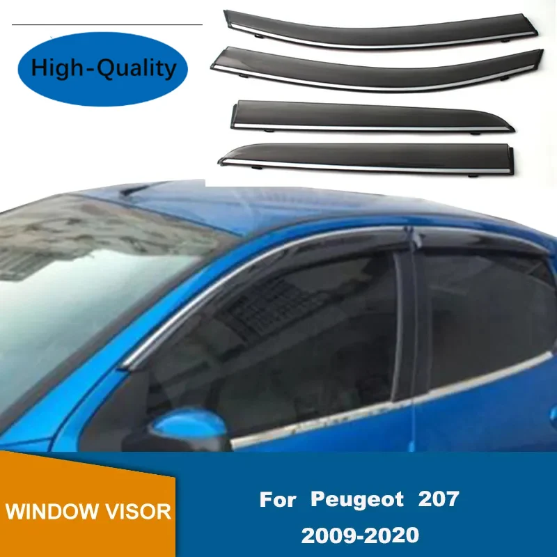 Visor For Peugeot 207 2009 2010 2011 2012 2013 2014 2015 2016 2017 2018 2019 2020 Wind Rain Sun Guard Deflector Awnings&shelters