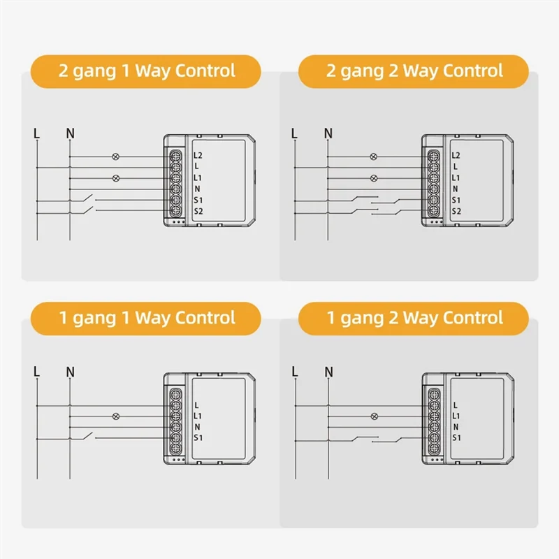 ABGR-Tuya Wifi atenuador inteligente módulo de interruptor Control luces LED interruptor regulable atenuación continua + Control de voz