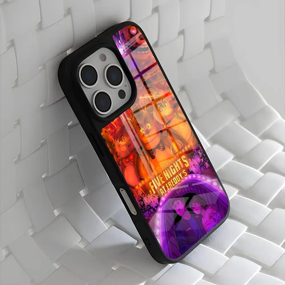 Funda para Teléfono Five Nights at Freddy's para iPhone 17 Air 16 15 14 13 12 11 Pro Max Mini, Carcasa de PC+TPU