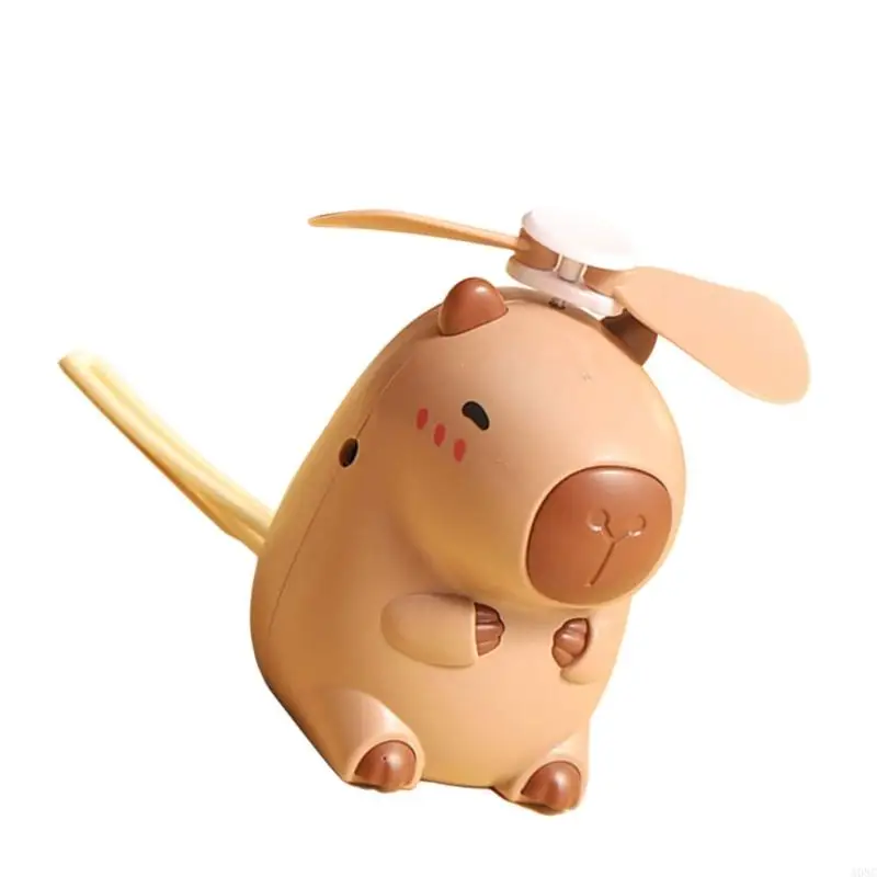 A0NC Quiet Press Fan Fan Fan Cartoon Capybara Fan Cooling Fan Cartoon Fan Fan Fan Fan Fan