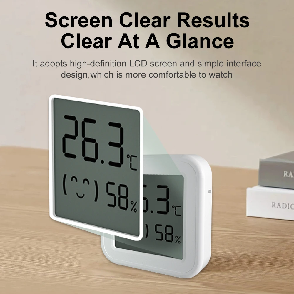 Zigbee Smart Temperature Humidity Sensor Tuya Mini LCD Digital Display Remote Control APP Thermometer Hygrometer Google Home