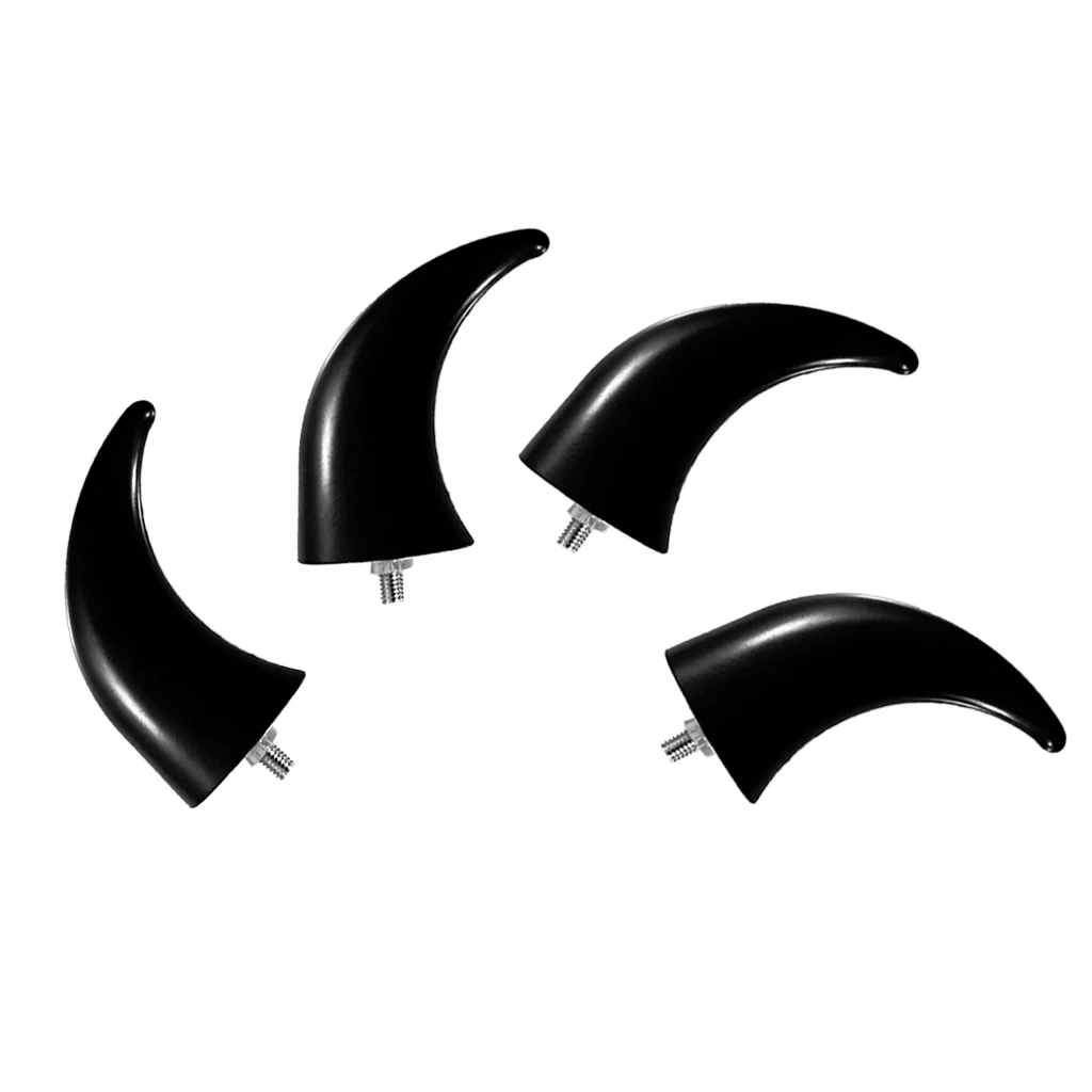 Black Chrome Decorative Front Horn Fender Extension Plastic Universal for Motorcycle Front Fender Touring Bikes Black Chrome Decorative Front Horn Fender Extension Plastic Universal for Motorcycle Front Fender Touring Bikes