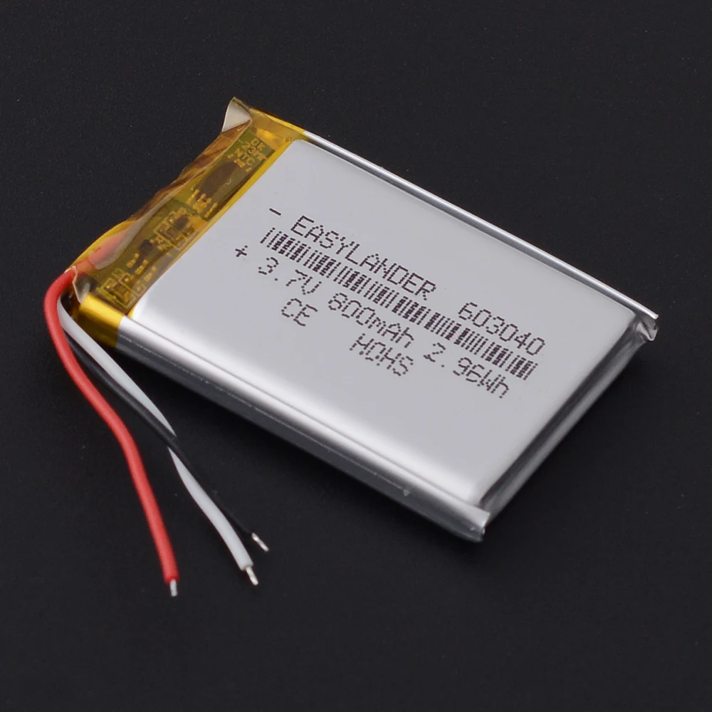 3 خطوط 3.7 فولت 800 مللي أمبير 603040 بطارية ليثيوم ليبو ليثيوم أيون بوليمر 303040 403040 503040 703040 803040 103040 123040